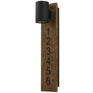 Woodone 26 Inch Outdoor Wall Sconce in Sand Black