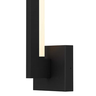 Lana 18 Inch Outdoor Wall Sconce in Sand Black Finish