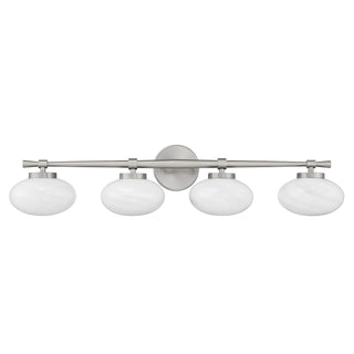 Barrow 4-Light Bathroom Vanity Light in Satin Nickel