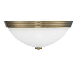2-Light Ceiling Light in Warm Brass