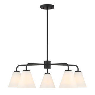 Blair 5-Light Chandelier in Matte Black