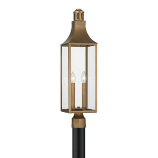 Lancaster 2-Light Outdoor Post Lantern in Atlas Bronze