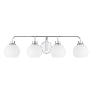 4-Light Bathroom Vanity Light in Chrome