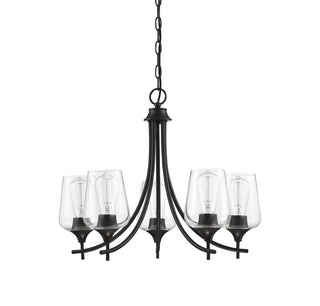 Octave 5-Light Chandelier in Black