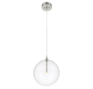 1-Light Pendant in Brushed Nickel