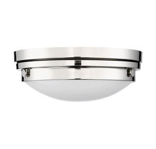 Lucerne 2-Light Ceiling Light in Polished Nickel