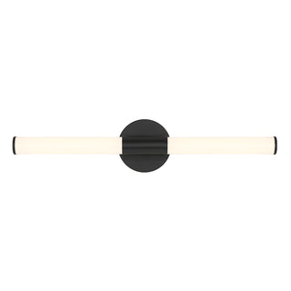 Connor 24" Mini Tube LED Cylinder Vanity Light in Black
