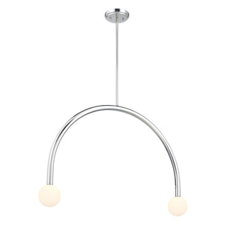 2-Light Chandelier in Chrome