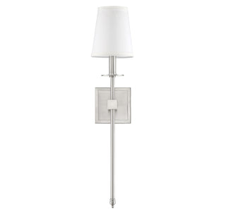 Monroe 1-Light Wall Sconce in Satin Nickel