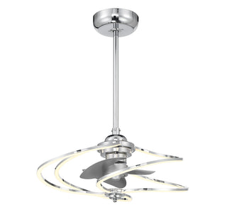 Hydra LED Fan D'Lier in Polished Chrome