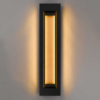 Layer 38 Inch Outdoor Wall Sconce in Sand Black Finish