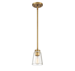 Calhoun 1-Light Mini-Pendant in Warm Brass