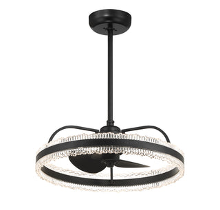 Corona LED Fan D'Lier in Matte Black