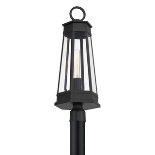 Payne 1-Light Outdoor Post Lantern in Matte Black
