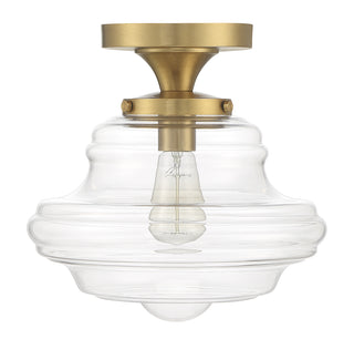 1-Light Ceiling Light in Natural Brass