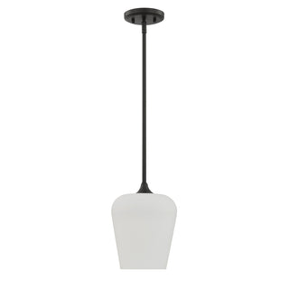 Octave 1-Light Pendant in Matte Black