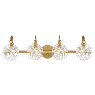 Addison 4-Light Bathroom Vanity Light in Warm Brass