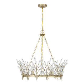 Orianna 6-Light Chandelier in Noble Brass