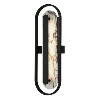 Roundabout 28 Inch Outdoor Wall Sconce in Antique Brass