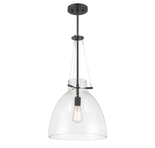 Foster 1-Light Pendant in Matte Black