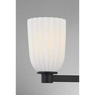 Baldwin 3-Light Bathroom Vanity Light in Matte Black