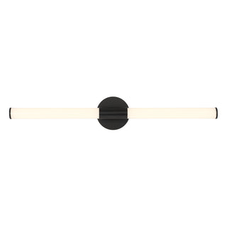 Connor 30" Mini Tube LED Cylinder Vanity Light in Black