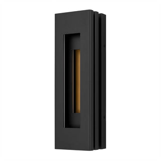 Layer 18 Inch Outdoor Wall Sconce in Sand Black Finish