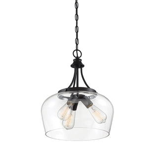Octave 3-Light Pendant in Black