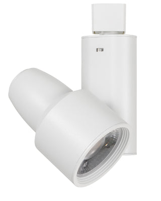 7.25" Height Metal LED Track Head in White Finish