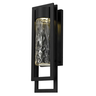 2 Step 19 Inch Outdoor Wall Sconce in Sand Black Finish