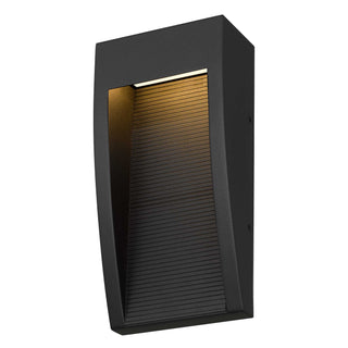 Taper 10 Inch Outdoor Wall Sconce in Sand Black Finish