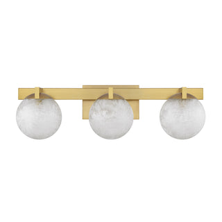 Darien 3-Light Bathroom Vanity Light in Warm Brass