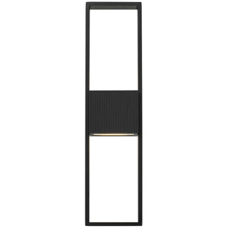 Miami 24 Inch Outdoor Wall Sconce in Sand Black Finish