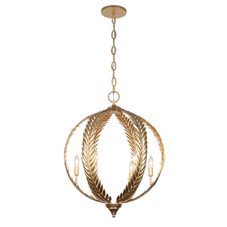 Atlas 6-Light Pendant in Grecian Gold by Breegan Jane