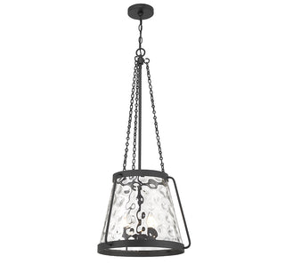 Crawford 4-Light Pendant in Matte Black