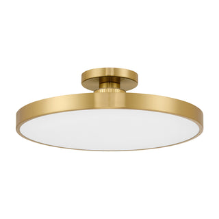 Thayer 1-Light LED Ceiling Light in Warm Brass