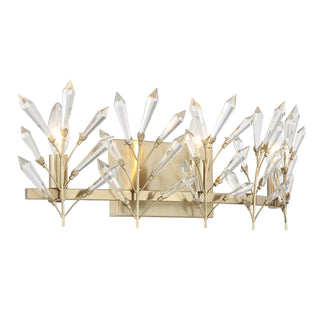 Orianna 3-Light Bathroom Vanity Light in Noble Brass