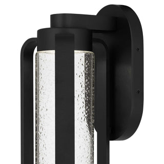 Clover 12 Inch Outdoor Wall Sconce in Sand Black Finish