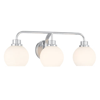 3-Light Bathroom Vanity Light in Chrome