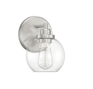 Carson 1-Light Wall Sconce in Satin Nickel