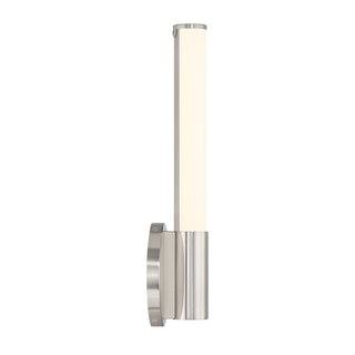 Connor 14" Mini Tube LED Cylinder Vanity Light in Satin Nickel