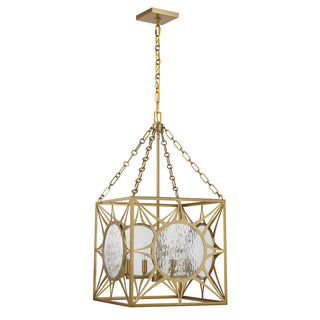 Balfour 4-Light Pendant in Warm Brass