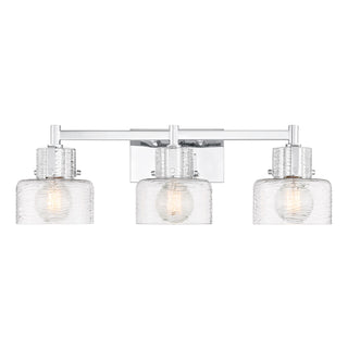 Dover 3-Light Bathroom Vanity Light in Chrome