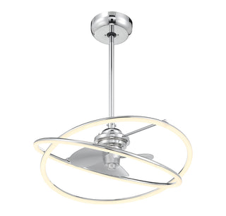 Dorado LED Fan D'Lier in Polished Chrome