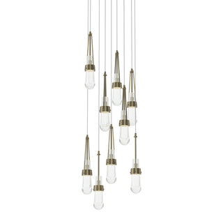 Link 9-Light Clear Glass Pendant