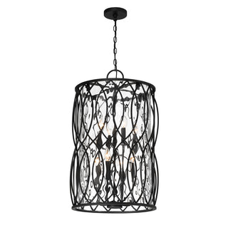Snowden 8-Light Pendant in Matte Black