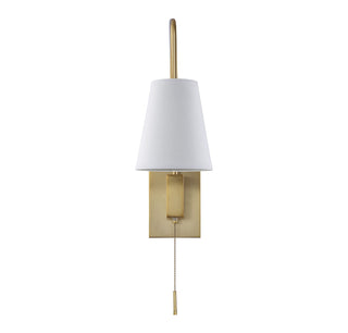 Owen 1-Light Adjustable Wall Sconce in Warm Brass