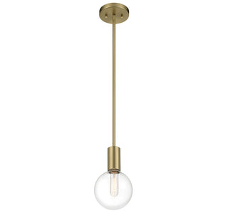 Wright 1-Light Mini-Pendant in Warm Brass
