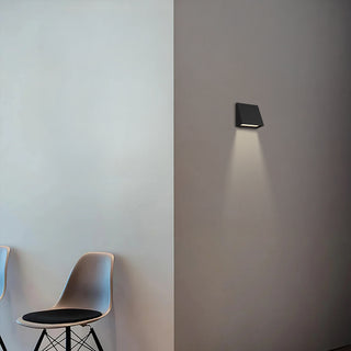 Slant Wall Sconce  in Sand Black Finish