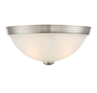 2-Light Ceiling Light in Satin Nickel